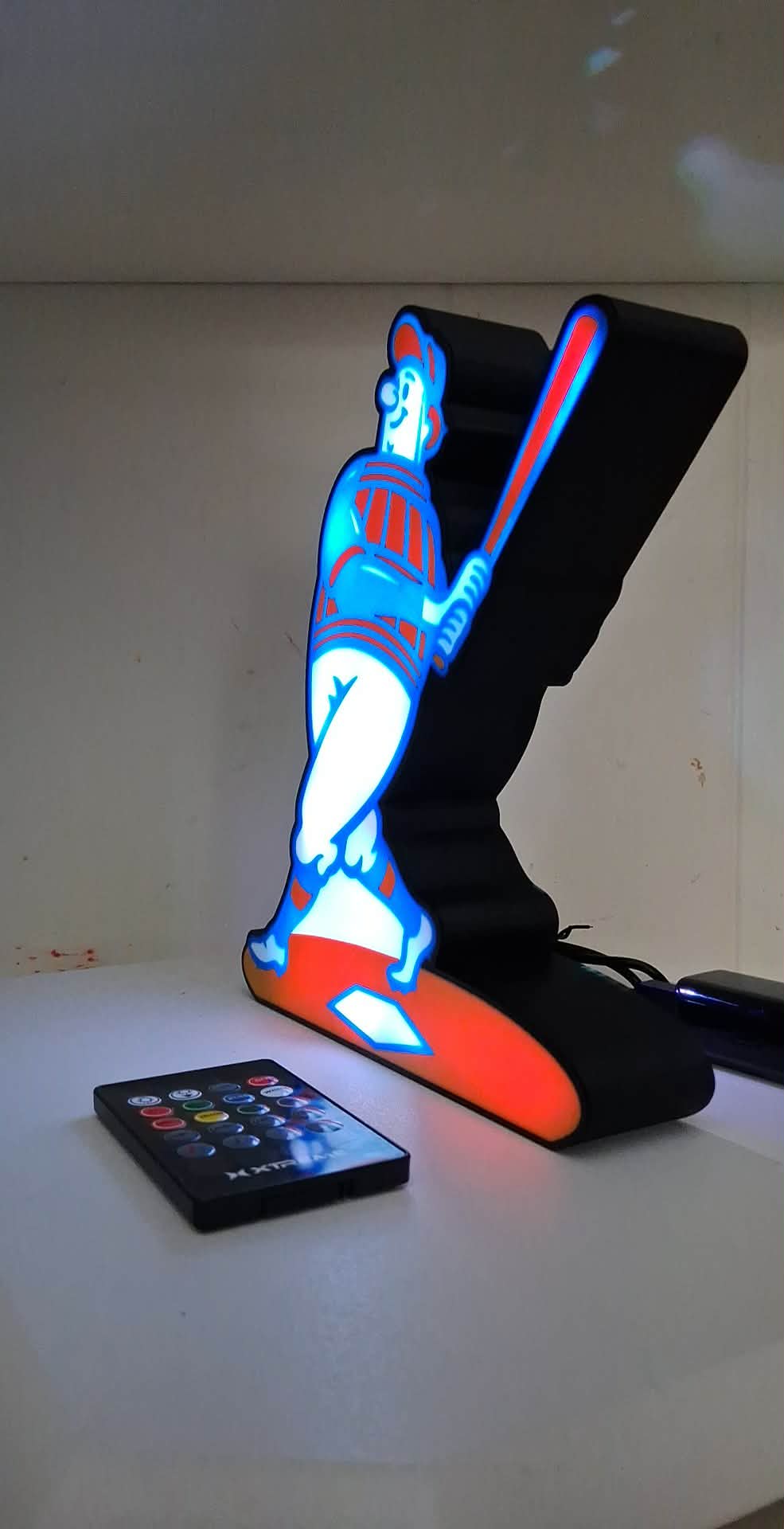 Brewers Barrelman LED light box – custom 3D printed – Lit Layer Creations